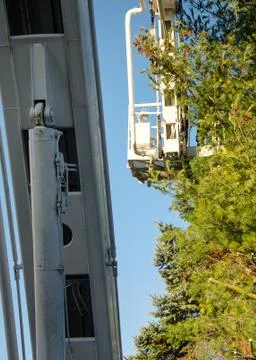 Firefighters in interference Stock Photos