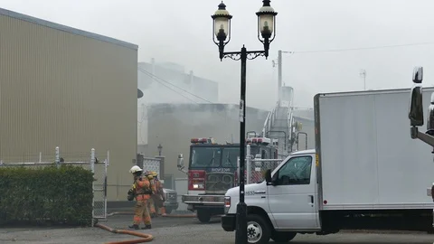 Firefighters intervention Stock Footage 120119522