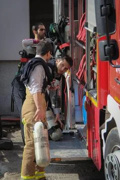 Firefighters Stock Photos