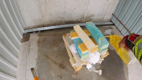 Firefighter’s POV Preparing Flammable Materials for Controlled Burn Stock Footage 301282914