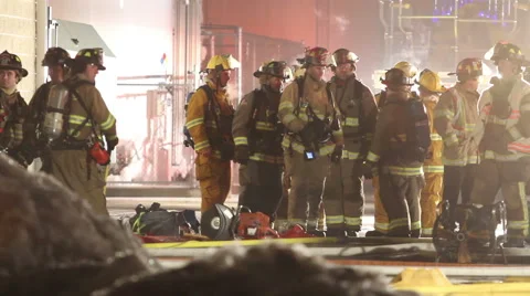 Firefighters Staging Video stock 45653722