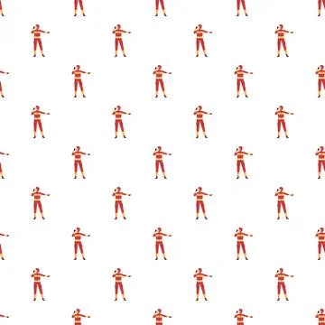 Firefighters uniform seamless repeating pattern over white background イラスト素材