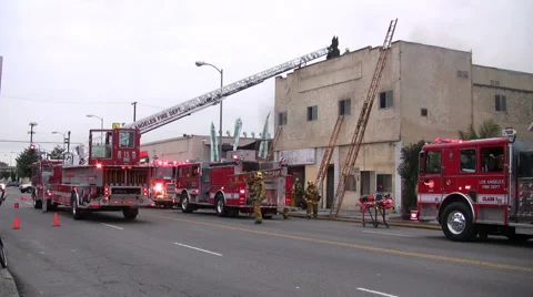 Firefighters at Work Video stock 1659248