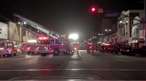 Firefighters at Work Video stock 10735894