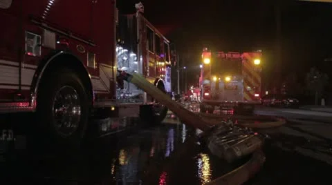 Firefighters at Work Video stock 10736397