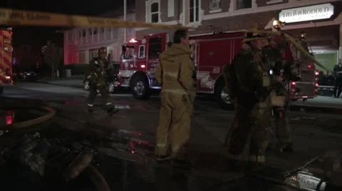 Firefighters at Work Video stock 10736426