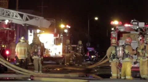 Firefighters at Work Video stock 10736504