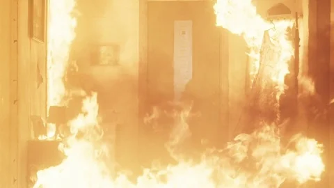 Firefighters at work Video stock 72312547