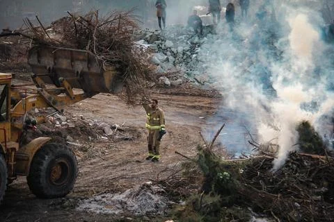 Firefighting Operation Stock Photos