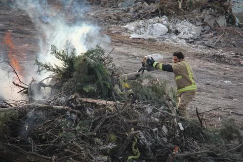 Firefighting Operation Stock Photos