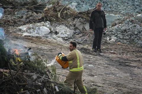 Firefighting Operation Stock Photos