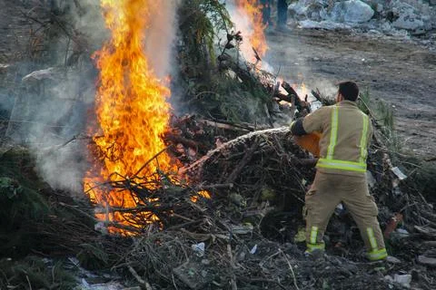 Firefighting Operation Stock Photos