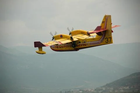 Firefighting plane 스톡 사진