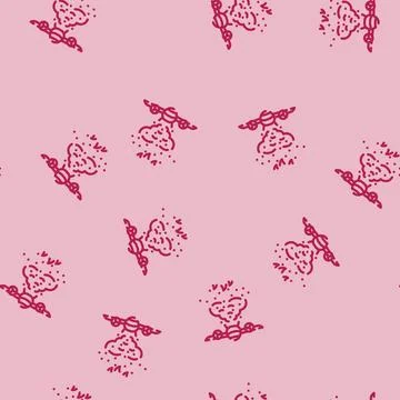 Firefighting plane wildfire disaster line vector seamless pattern Stock Illustration