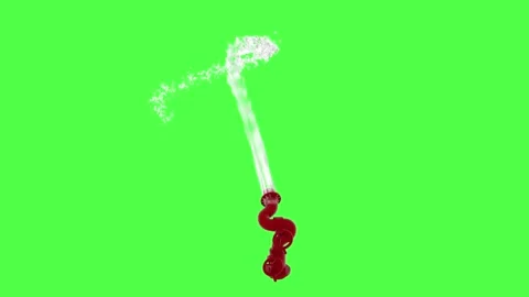 Firefighting Water Cannon Under Pressure Spraying Long Foam Stream 스톡 동영상 336516624