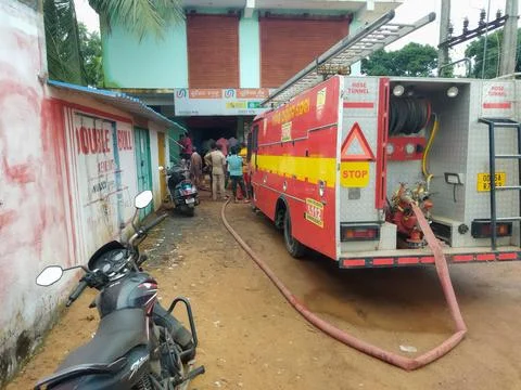 FireFitingVehicle Foto stock