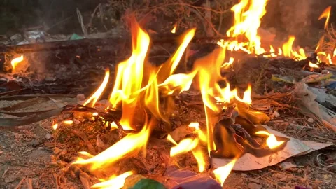 Fireflame 4k video Stock Footage 289000854