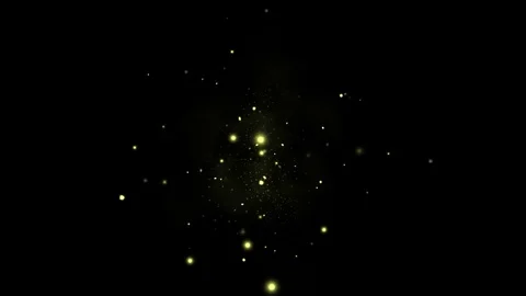 Fireflies motion graphics with dark background Stock Footage 123945793
