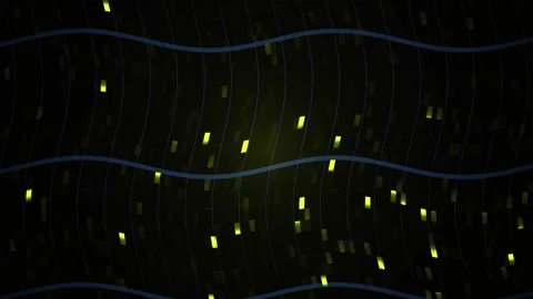 Fireflies on a string lights at night. Stock Footage 336228826