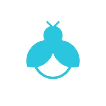 Firefly. From blue icon set. Stock Illustration