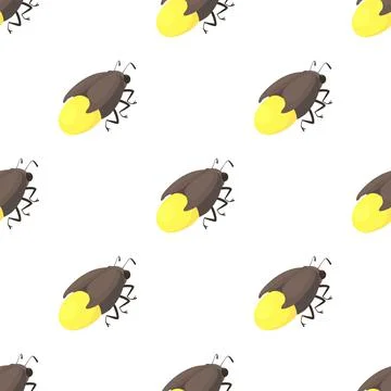 Firefly bug pattern seamless vector Stock Illustration