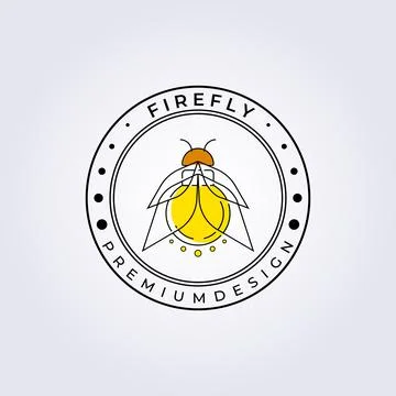 Firefly logo vector illustration design Stock Illustration