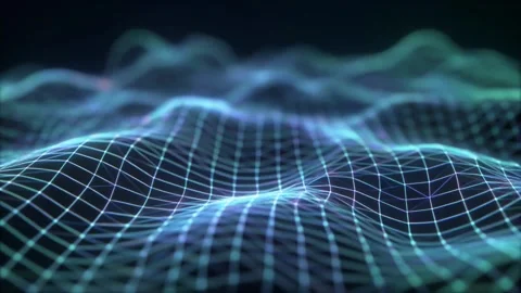 Firefly Seamless loop, Abstract organic hologram surface, Soft flowing biolu Stock Footage 323000687