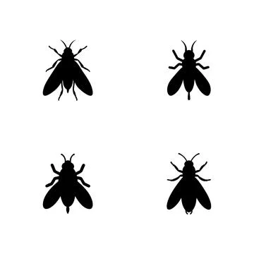 Firefly silhouettes Stock Illustration
