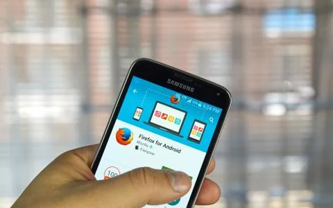 Firefox browser application Stock Photos