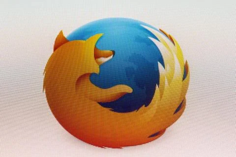 Firefox logo Stock Photos