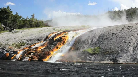 Firehole River 1 BigWeb Vídeos de archivo 885000