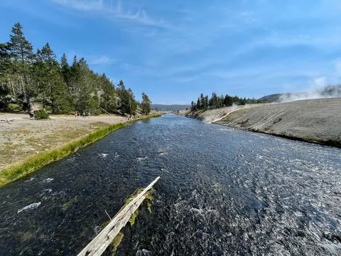 Firehole River Bridge Stock Photos