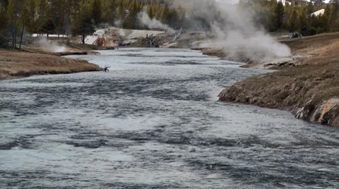 Firehole River Stock Footage 7733438