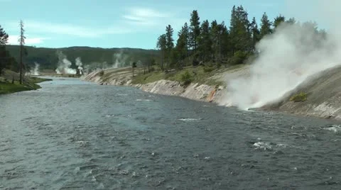 Firehole River Stock Footage 21623958