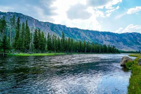 Firehole River Foto stock