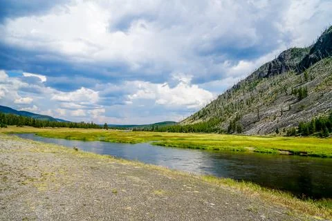 Firehole River Foto stock