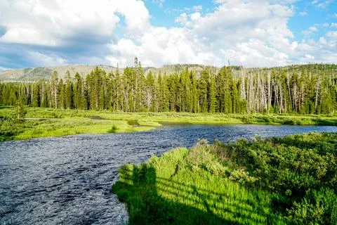 Firehole River Stock Photos