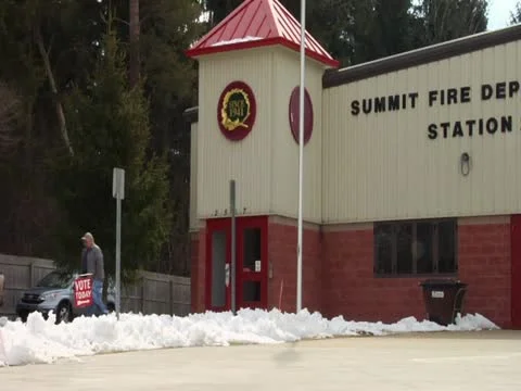 Firehouse Voting Station Stock Footage 12132632