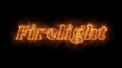 Firelight Word Hot Animated Burning Realistic Fire Flame Loop. Stock Footage 115050135
