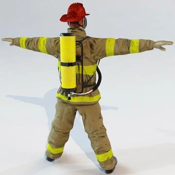 Fireman 3D Model