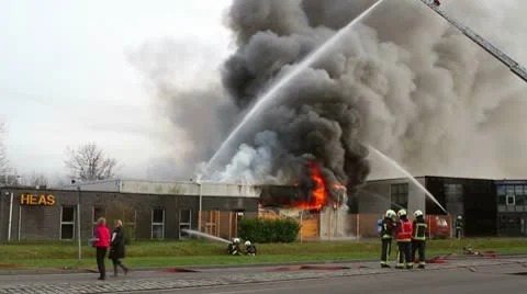 Fireman In Action Video stock 10730772