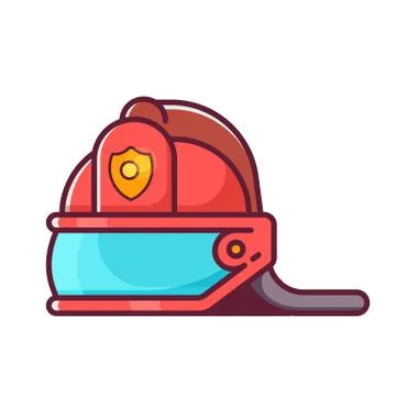 Fireman Helmet Icon Stock Illustration