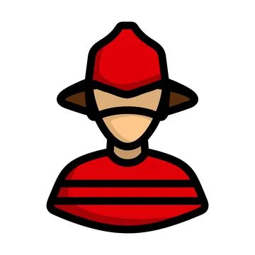 Fireman Icon Stock Illustration