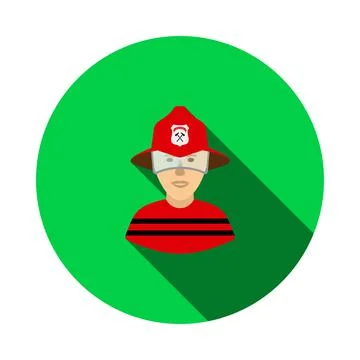 Fireman Icon Stock Illustration