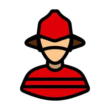 Fireman Icon Stock Illustration