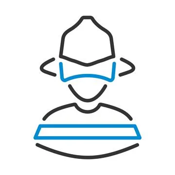 Fireman Icon Stock Illustration