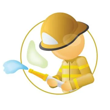 Fireman Stock Illustration