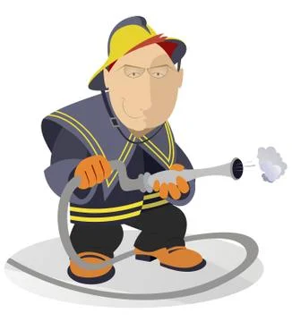 Fireman Stock Illustration