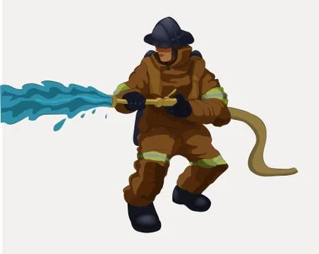 Fireman Stock Illustration
