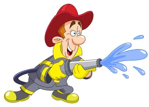 Fireman Stock Illustration